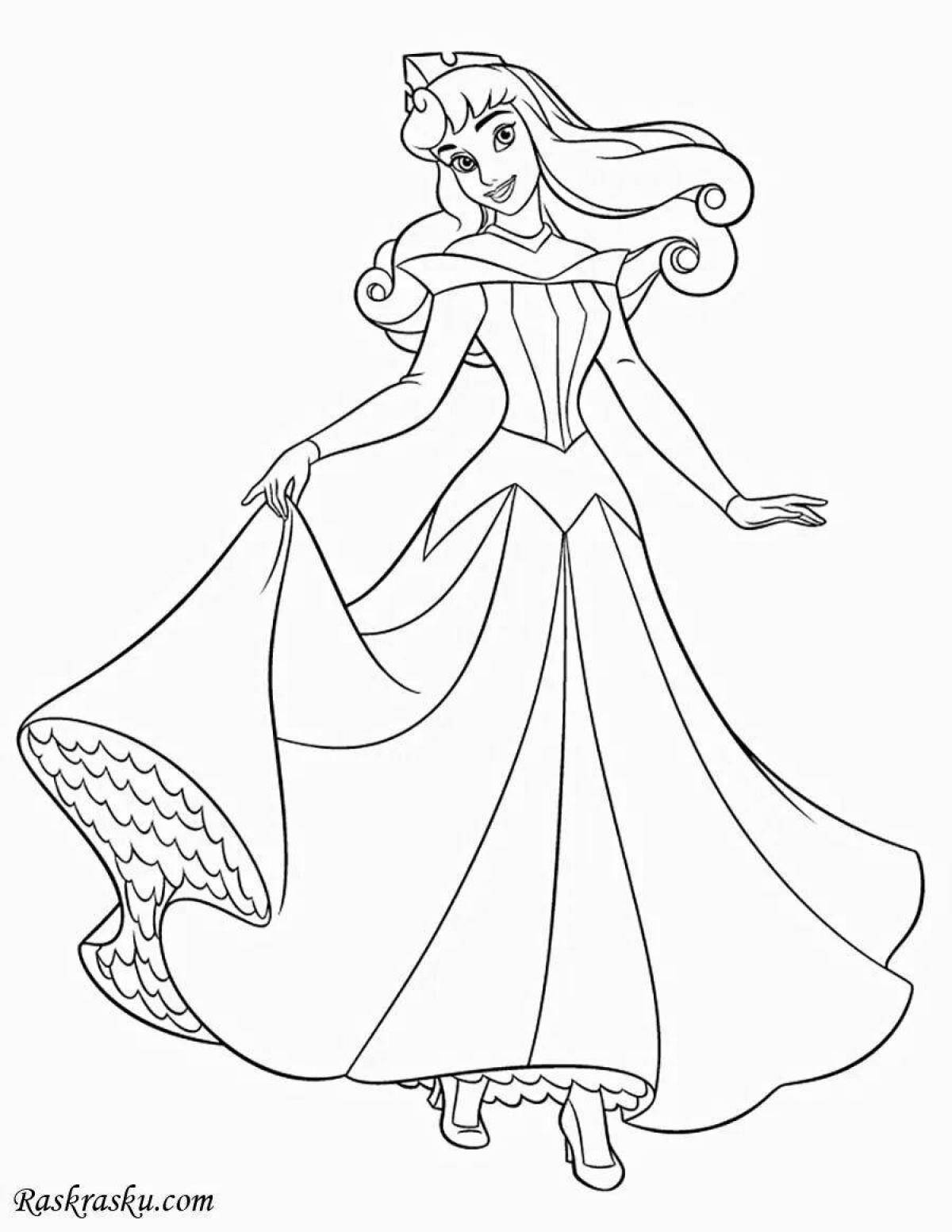 Adorable aurora coloring book for kids