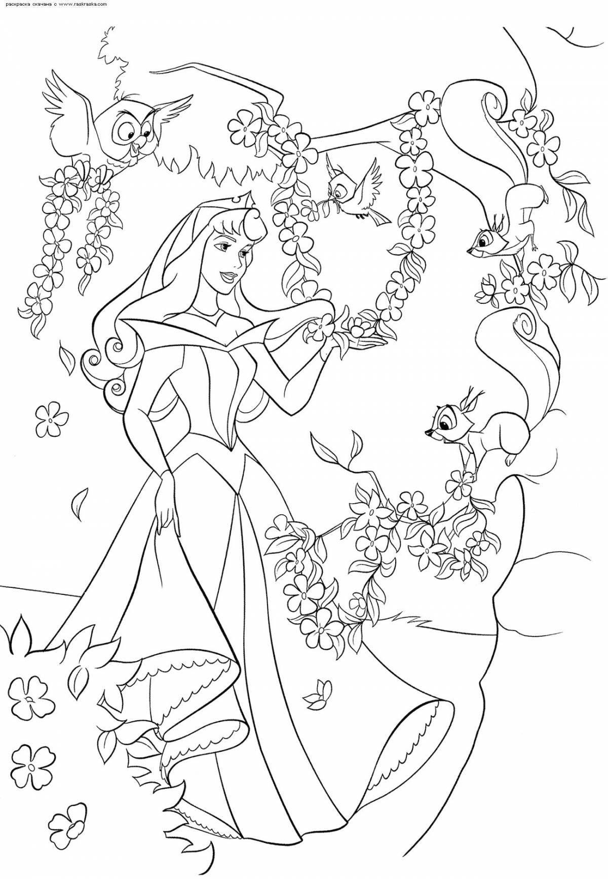Dreamy aurora coloring book for kids