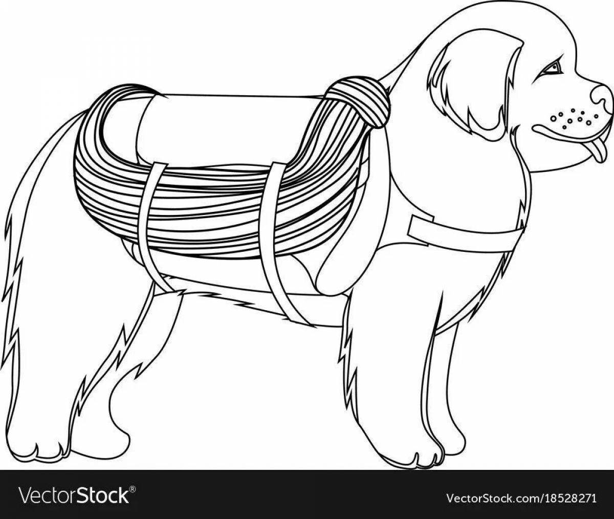 Great service dogs coloring pages for kids