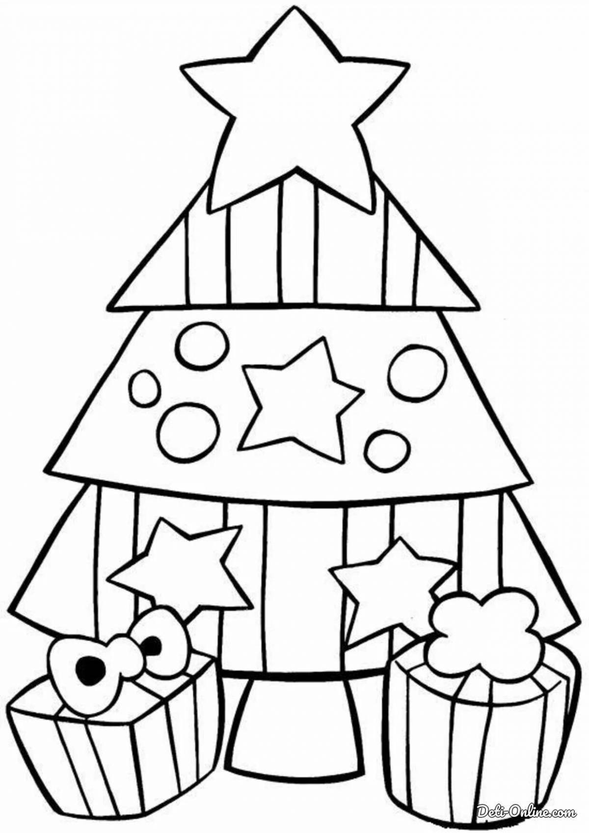 Cute christmas coloring book