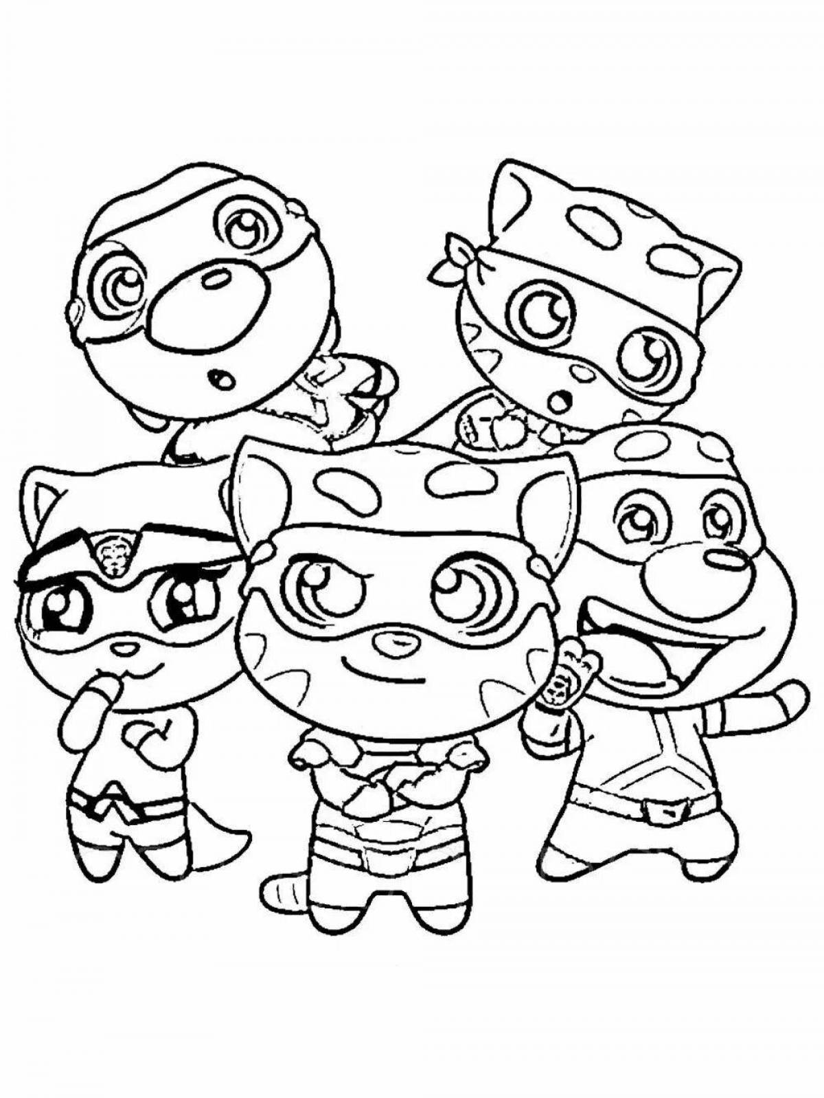 Jolly angela coloring pages for kids