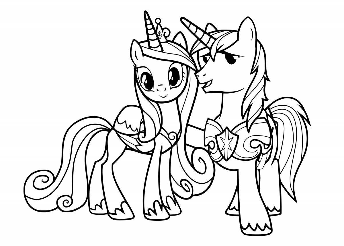 Creative pony coloring for girls