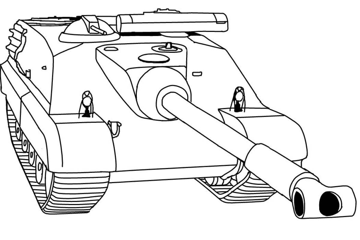 Танки картинки раскраски распечатать
