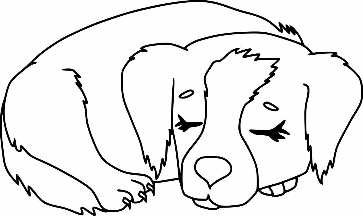 Wagging dog coloring book