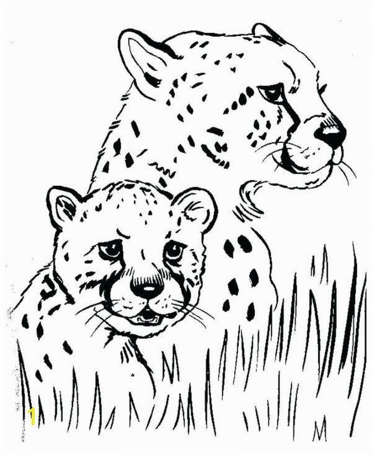 Violent animal coloring pages