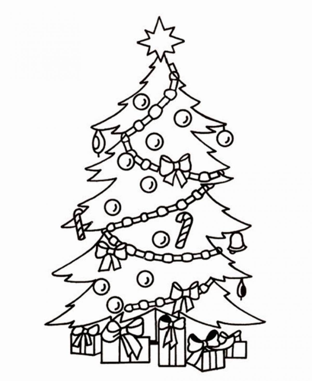 Christmas tree live coloring