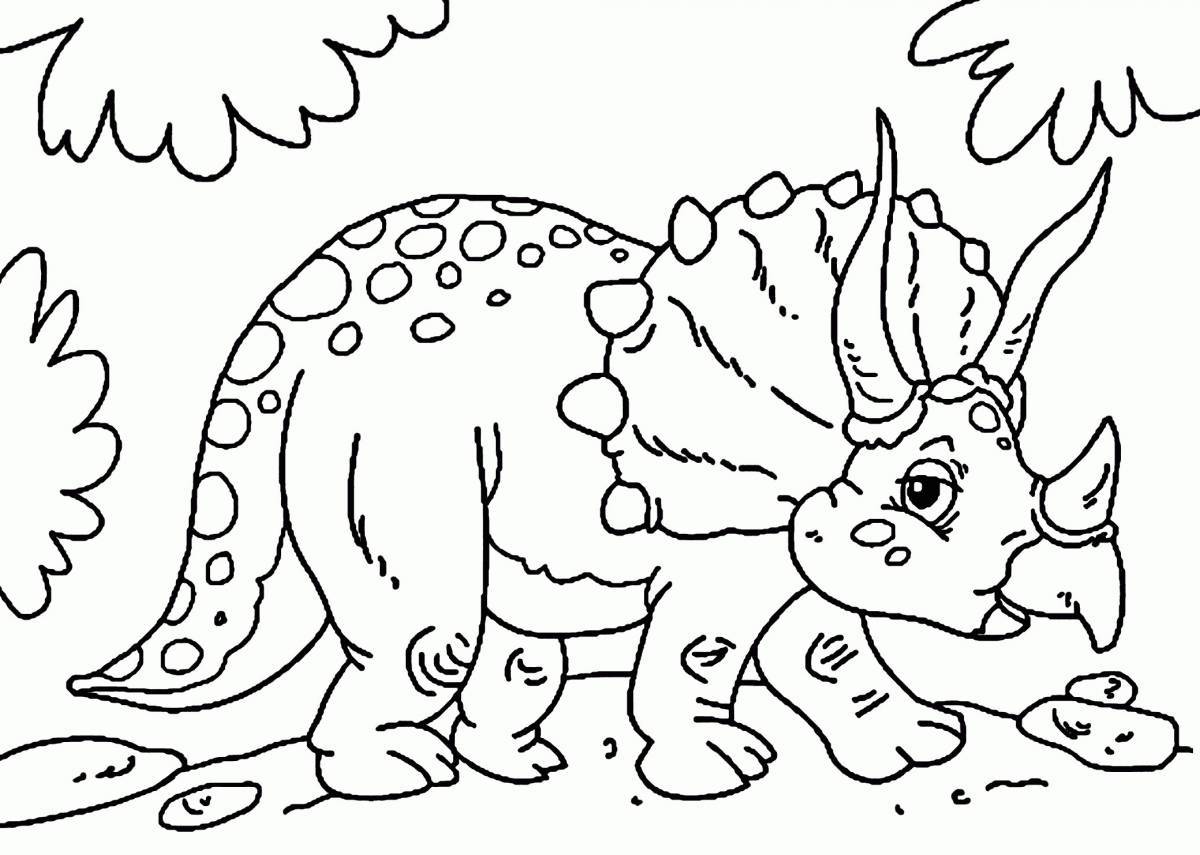 Giant dinosaur coloring book