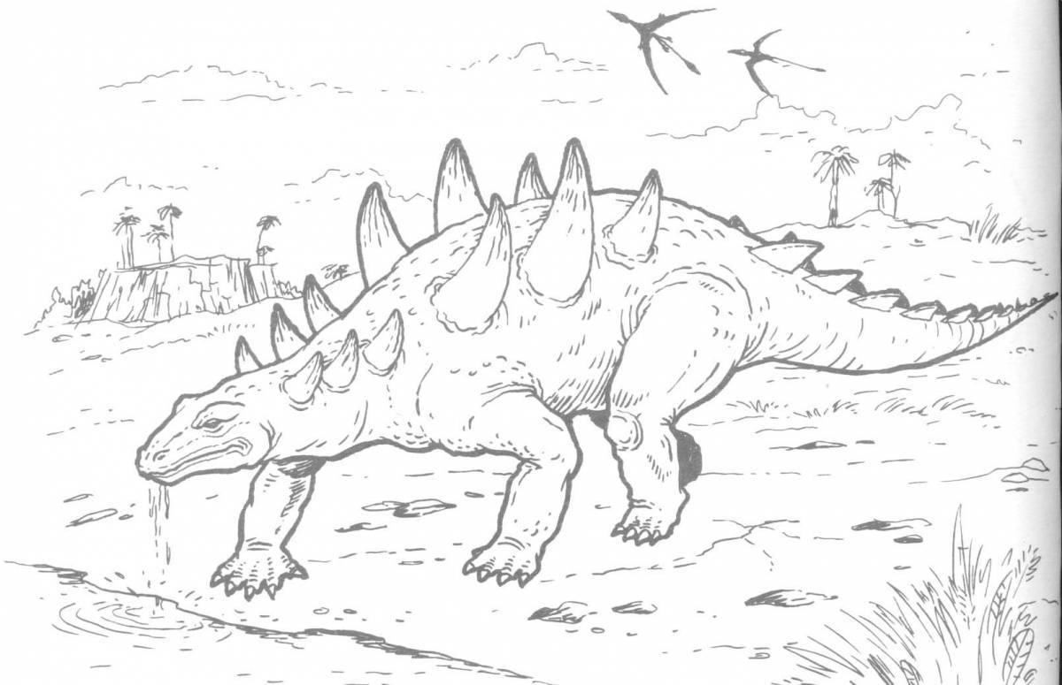 Dinosaur creative coloring book