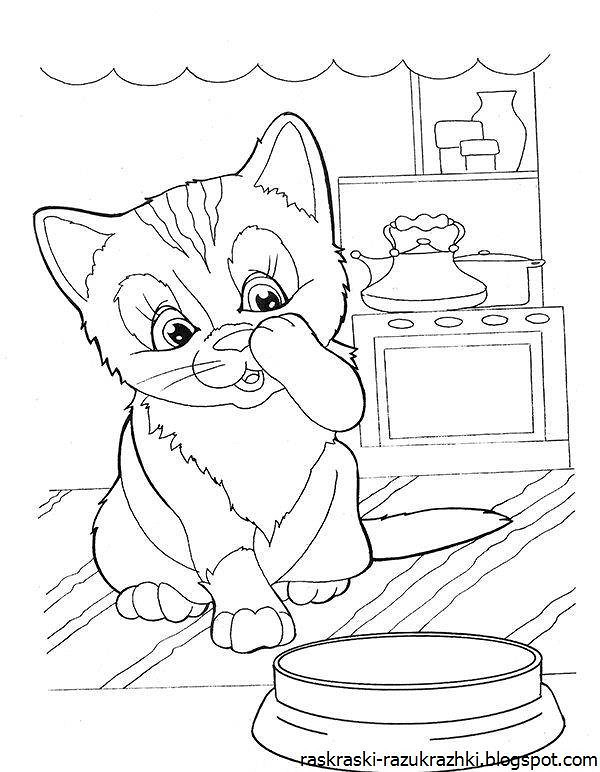 Glitter coloring page turn it on