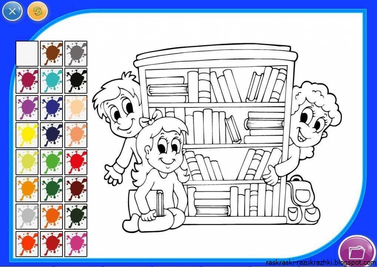 Unique coloring page turn it on