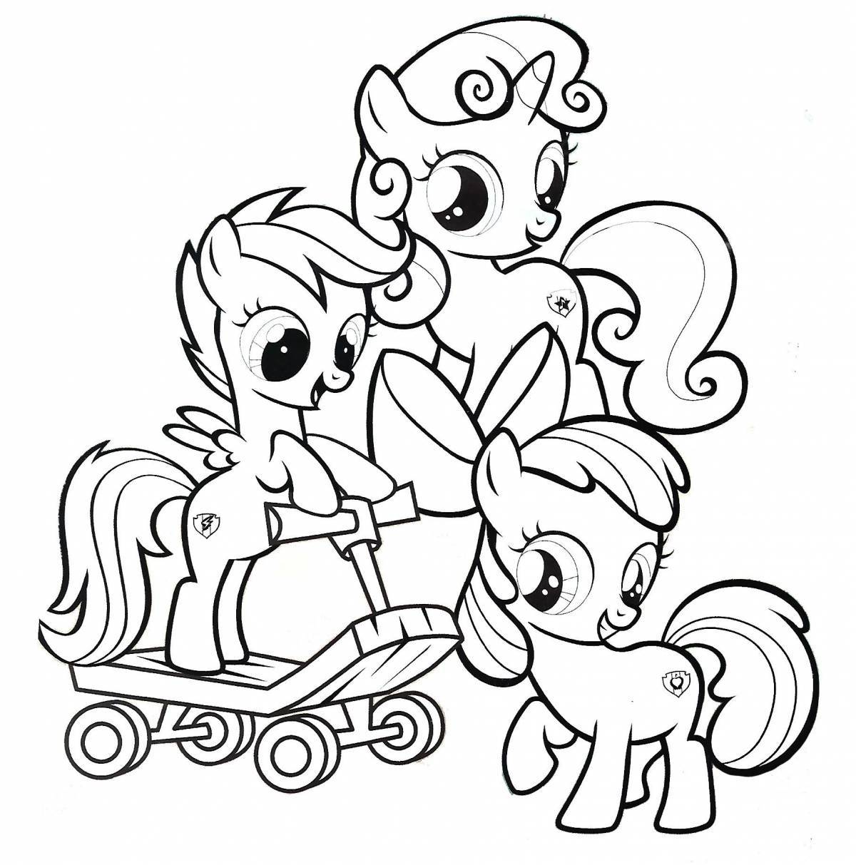 Charming coloring my little pony