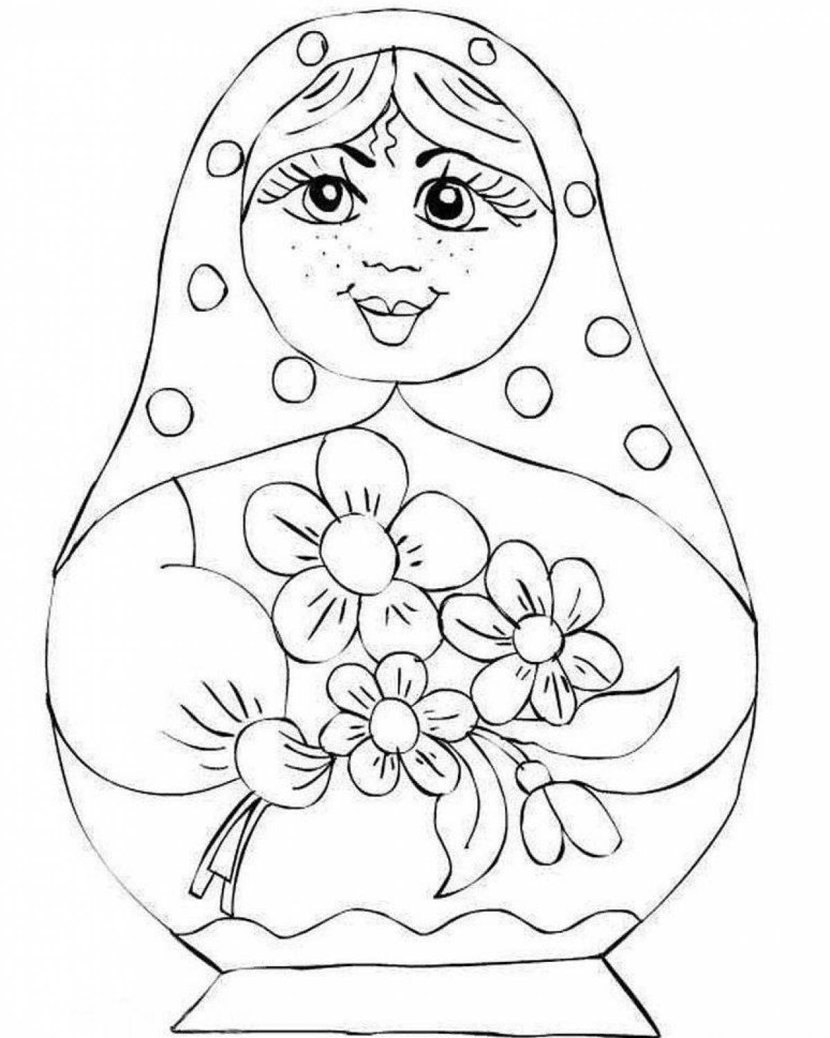 Coloring matryoshka with rich colors