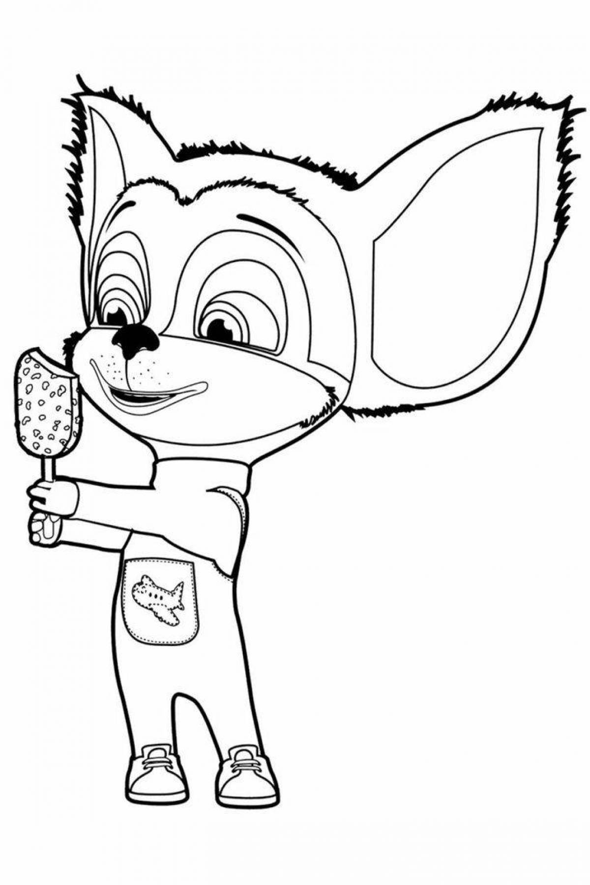 Violent coloring page turn on