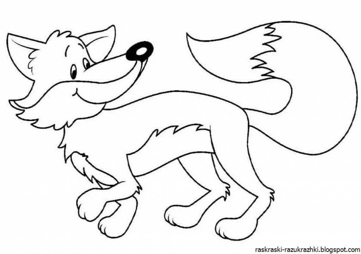 Fox art coloring
