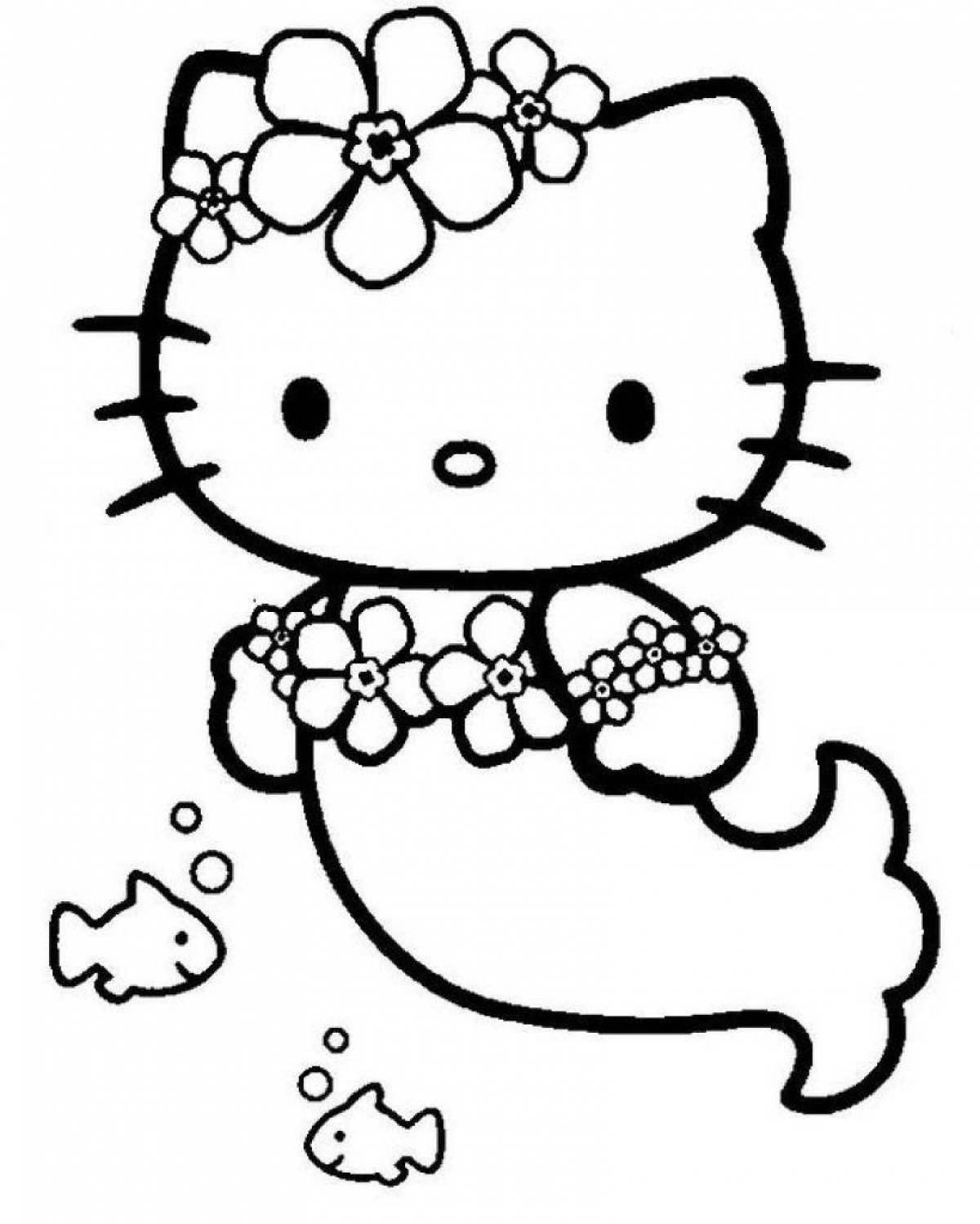 Witty hello kitty coloring book