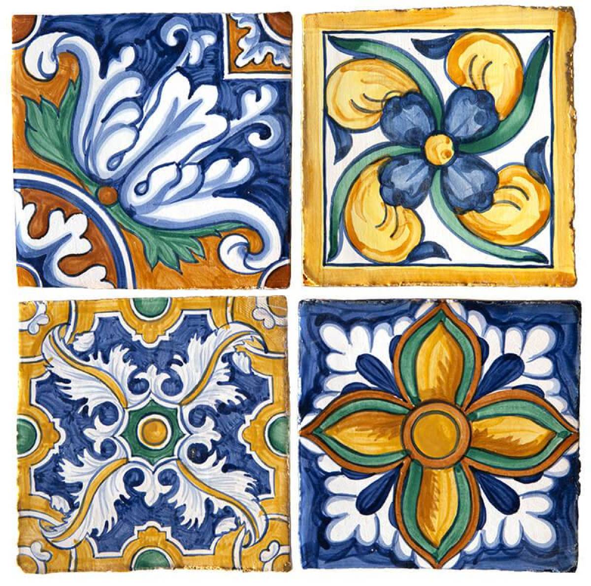 Coloring bright ceramic tiles