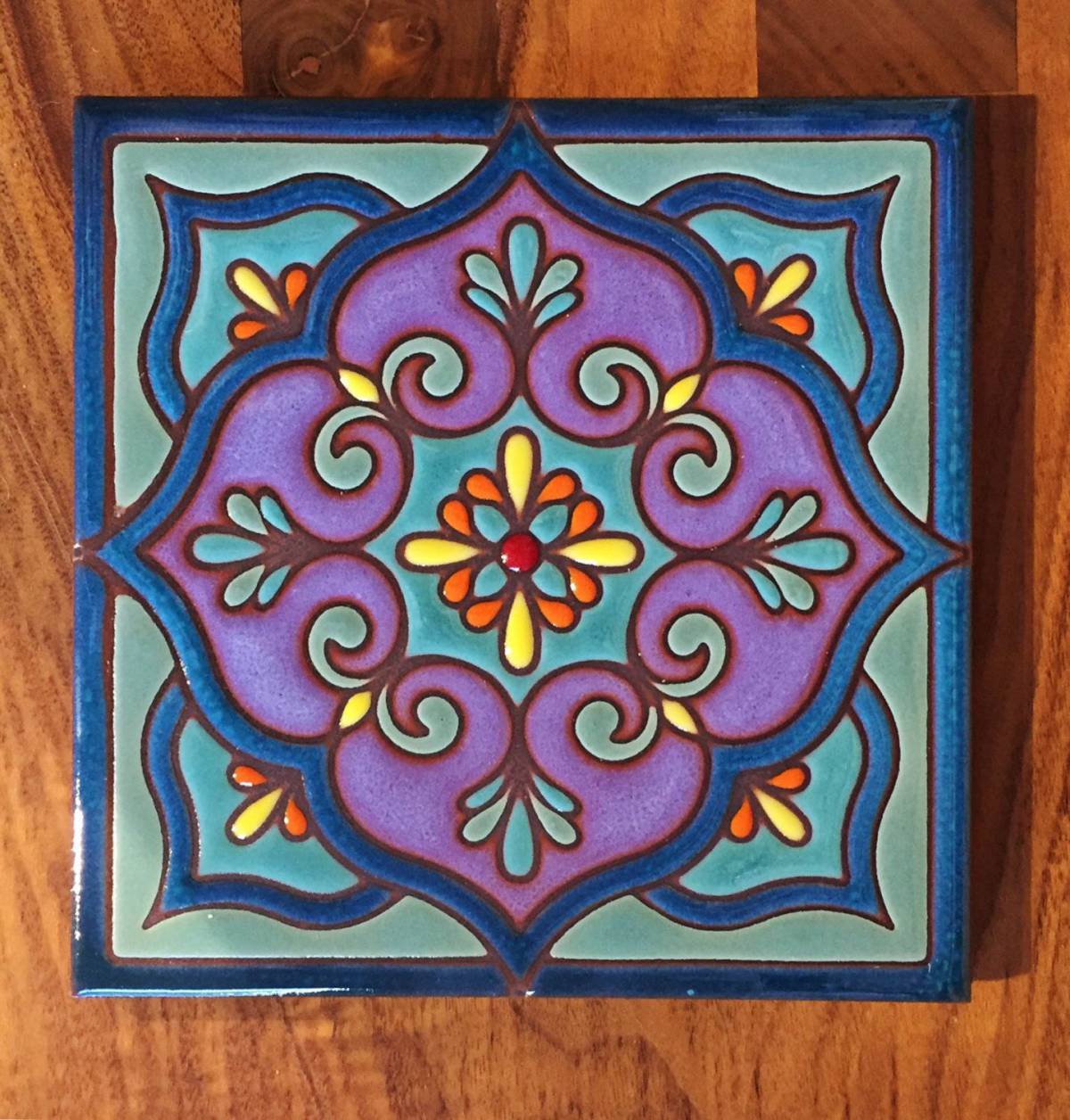 Tempting ceramic tile coloring page