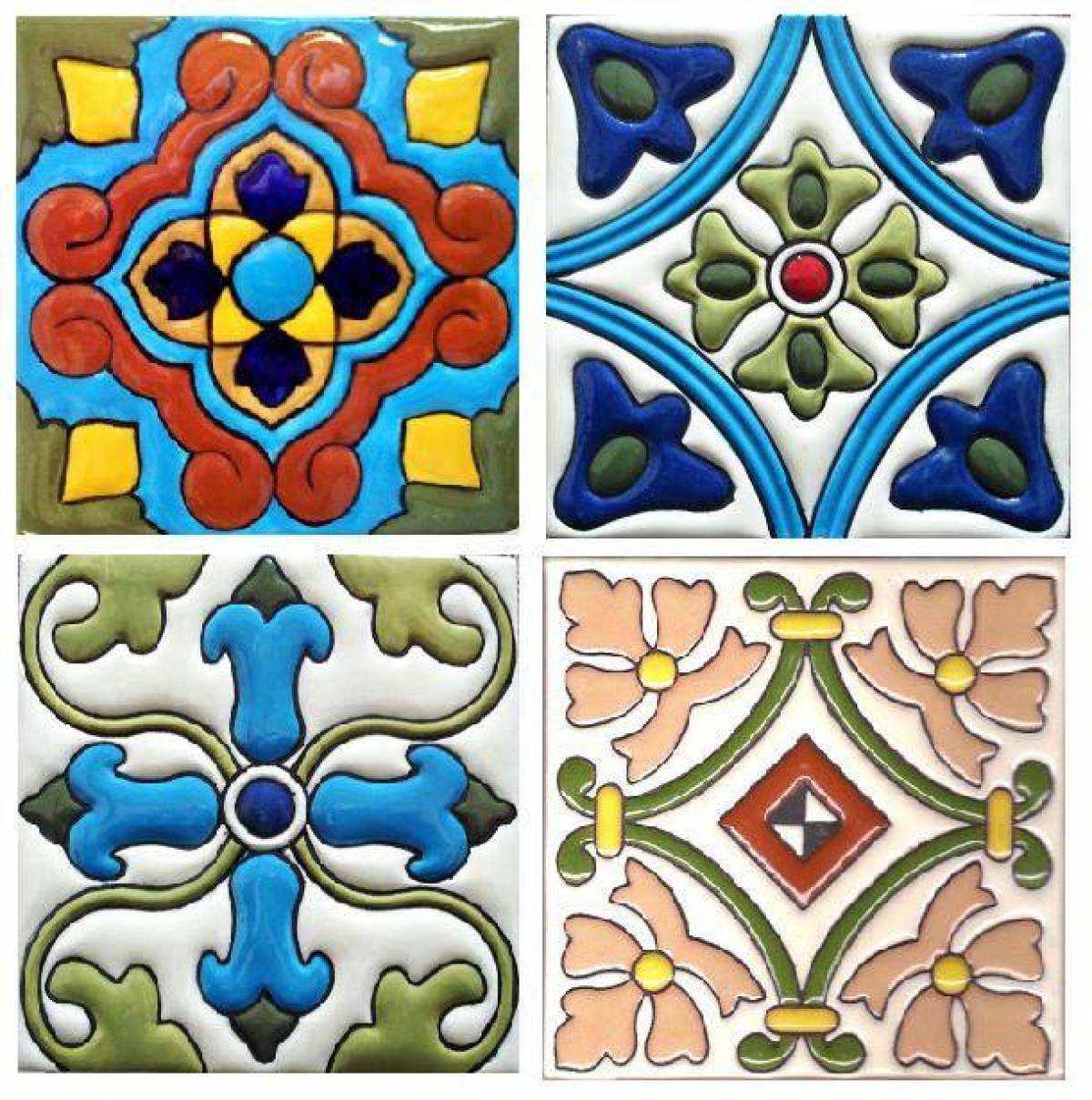 Coloring art ceramic tiles