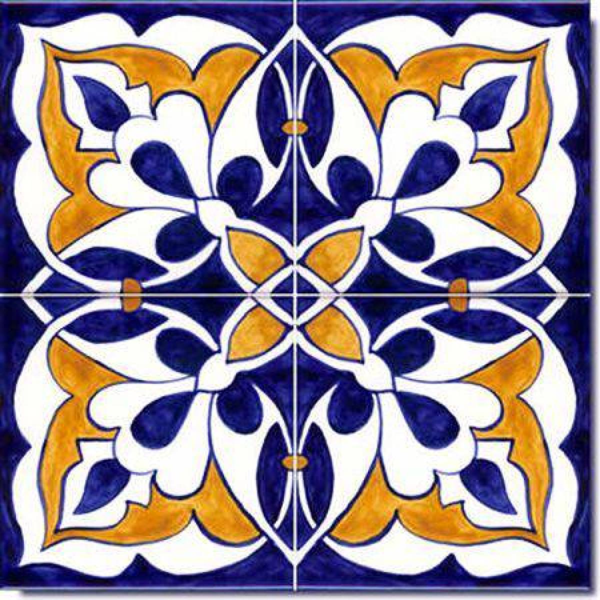 Delightful ceramic tile coloring page