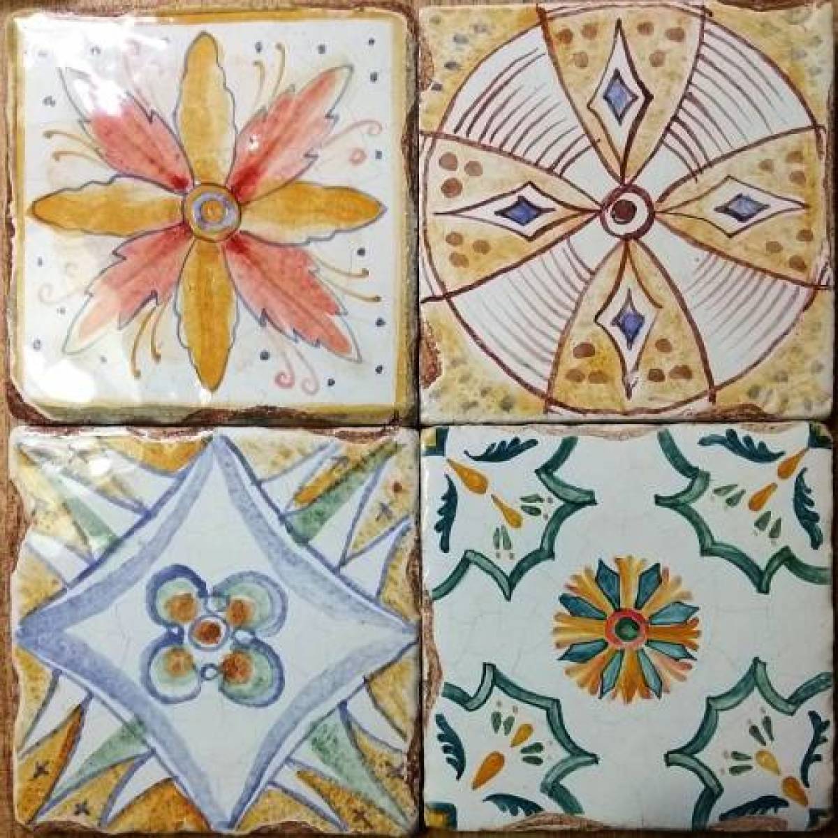 Coloring book educational ceramic tiles