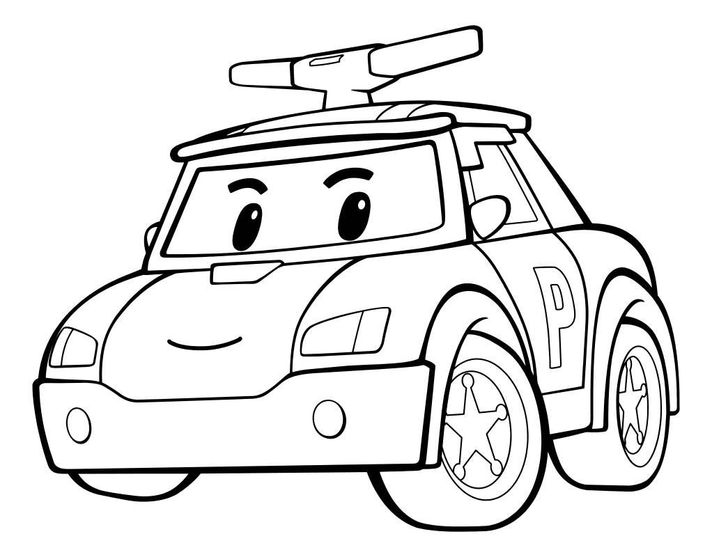 Coloring funny cars for boys