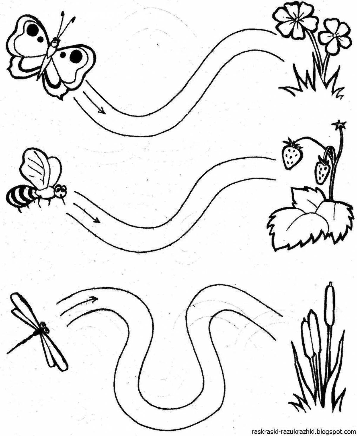 Рисование дорожек. Графомоторные навыки насекомые. Дорожки проводилки для детей. Задания для детей 3 года развивающие насекомые. Графомоторные дорожки для малышей 2 года.