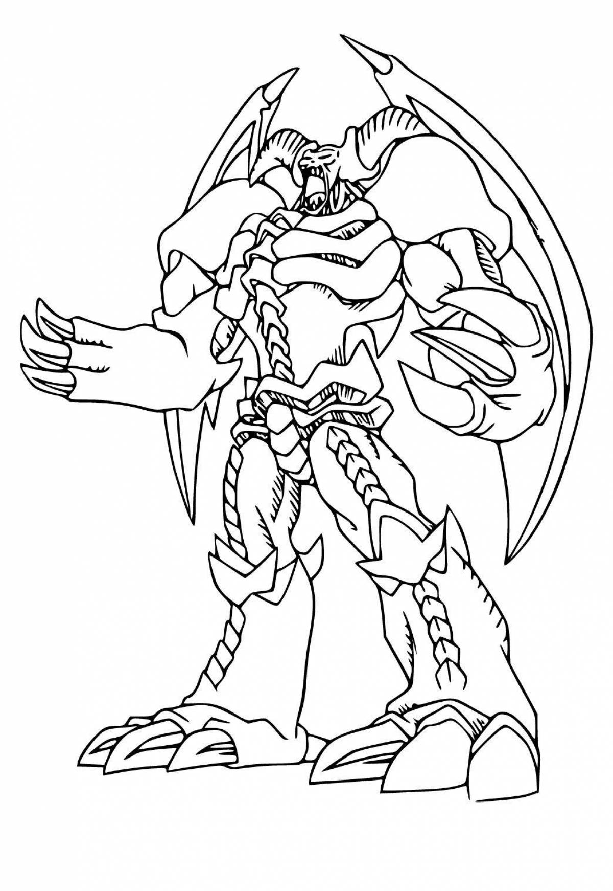 Sweet bakugan coloring pages for kids