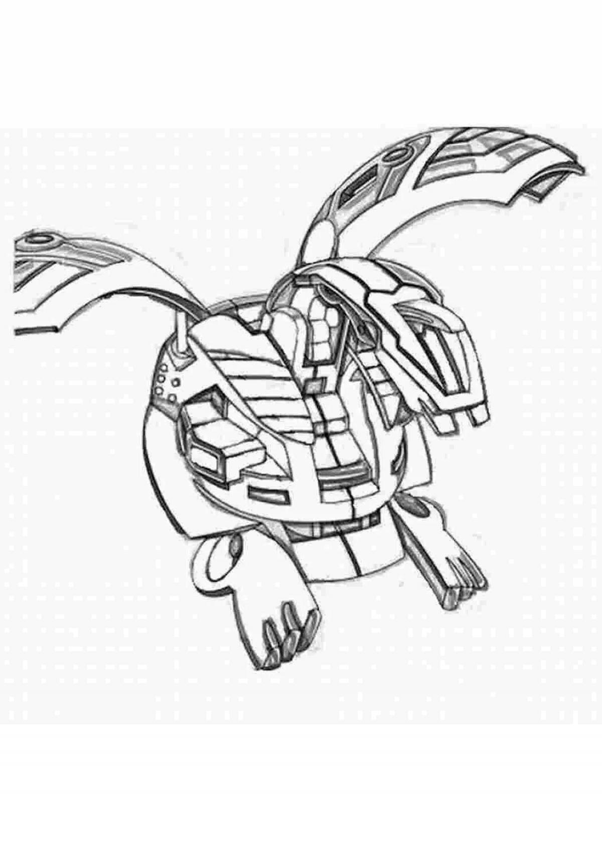 Colored Bakugan Coloring Pages for Kids