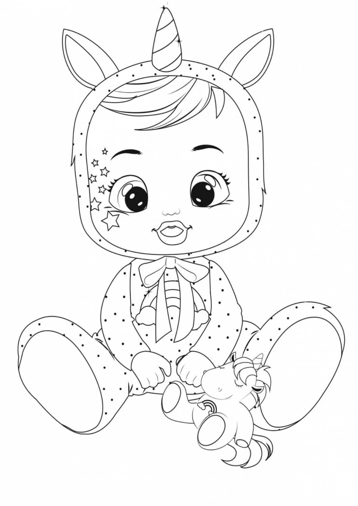Colorful baby's edge coloring book for kids