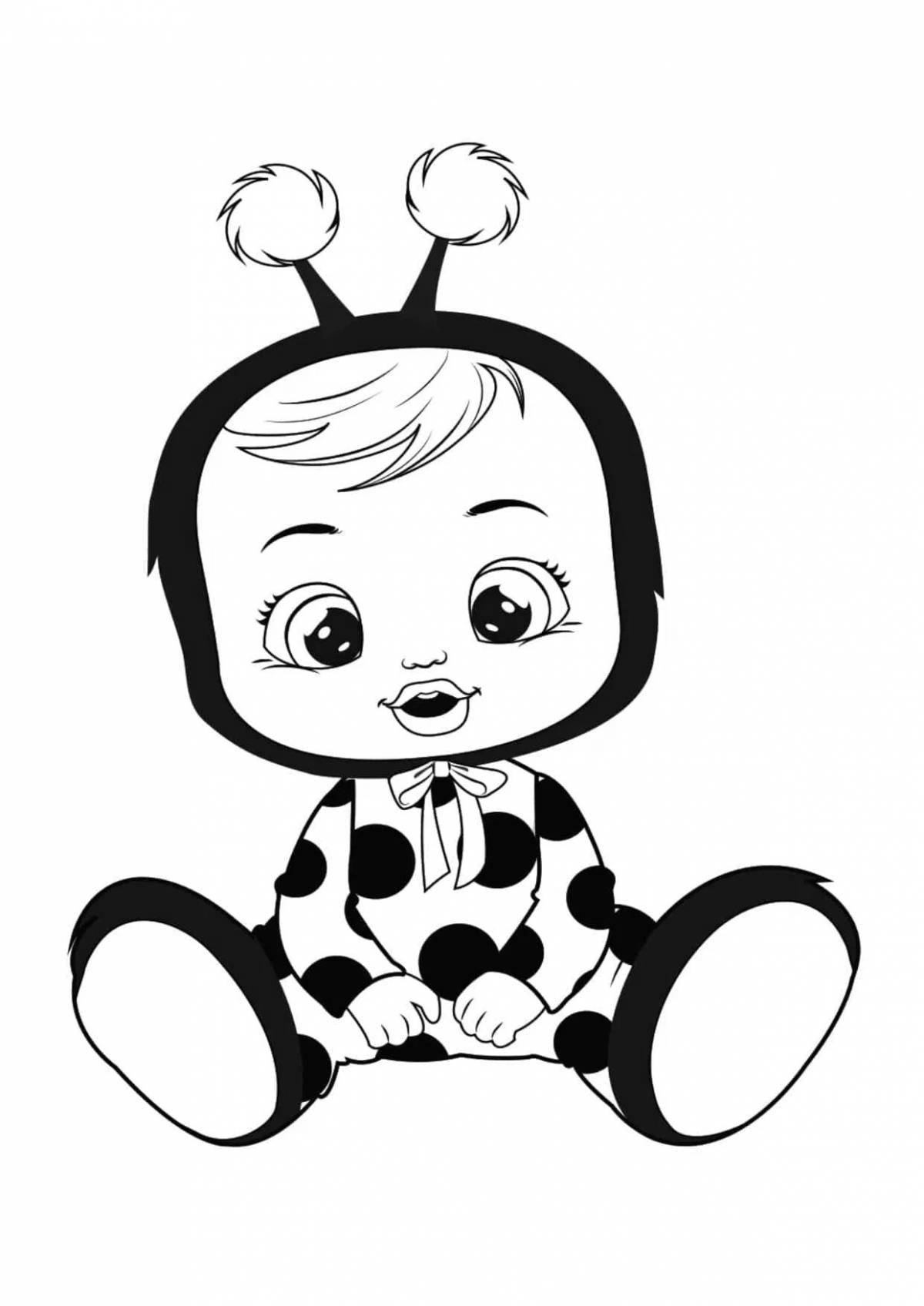 Adorable baby's edge coloring book for kids