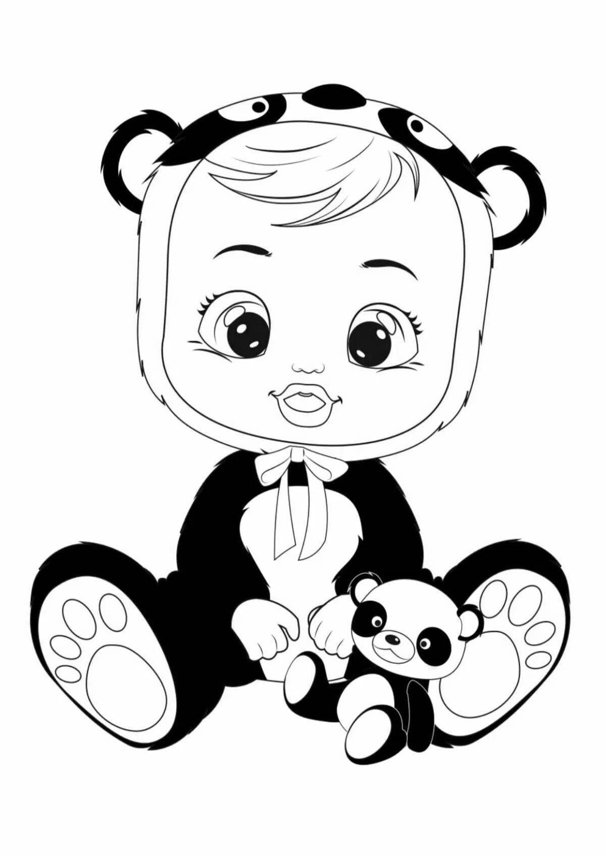 Beautiful baby's edge coloring book for kids