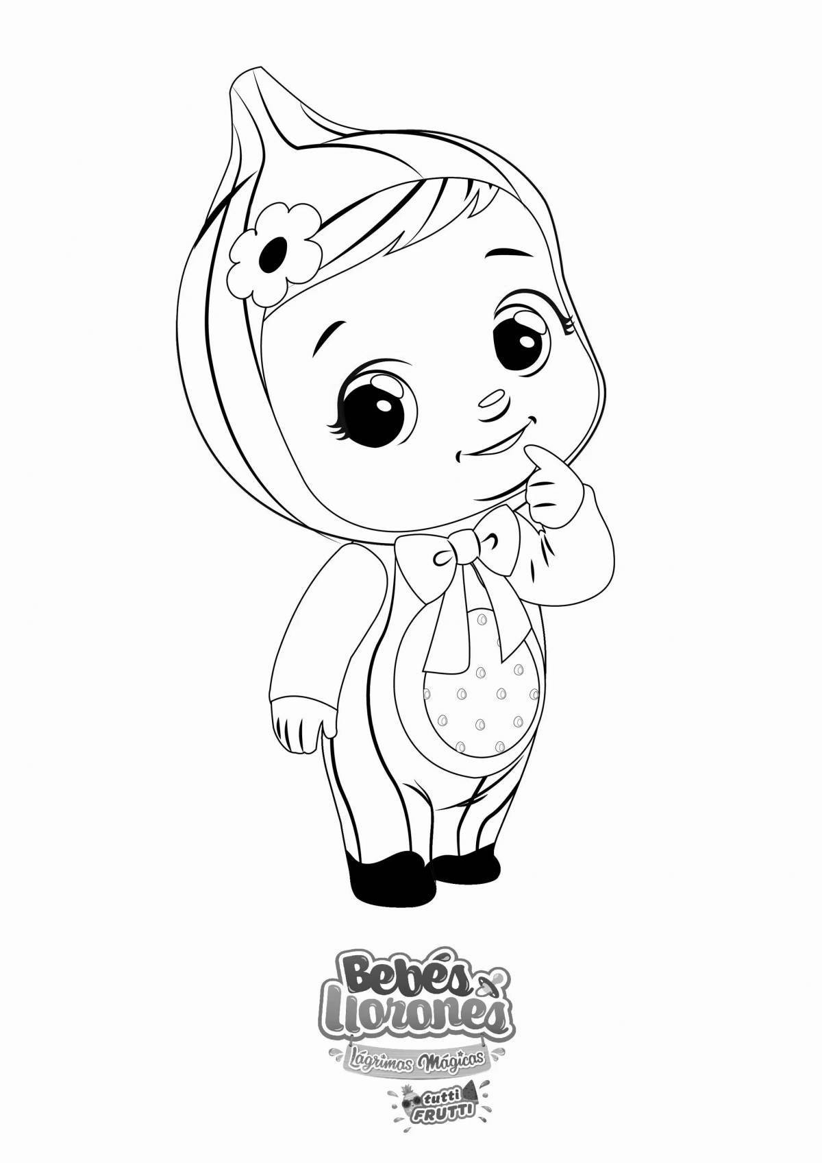 Playful baby's edge coloring book for kids