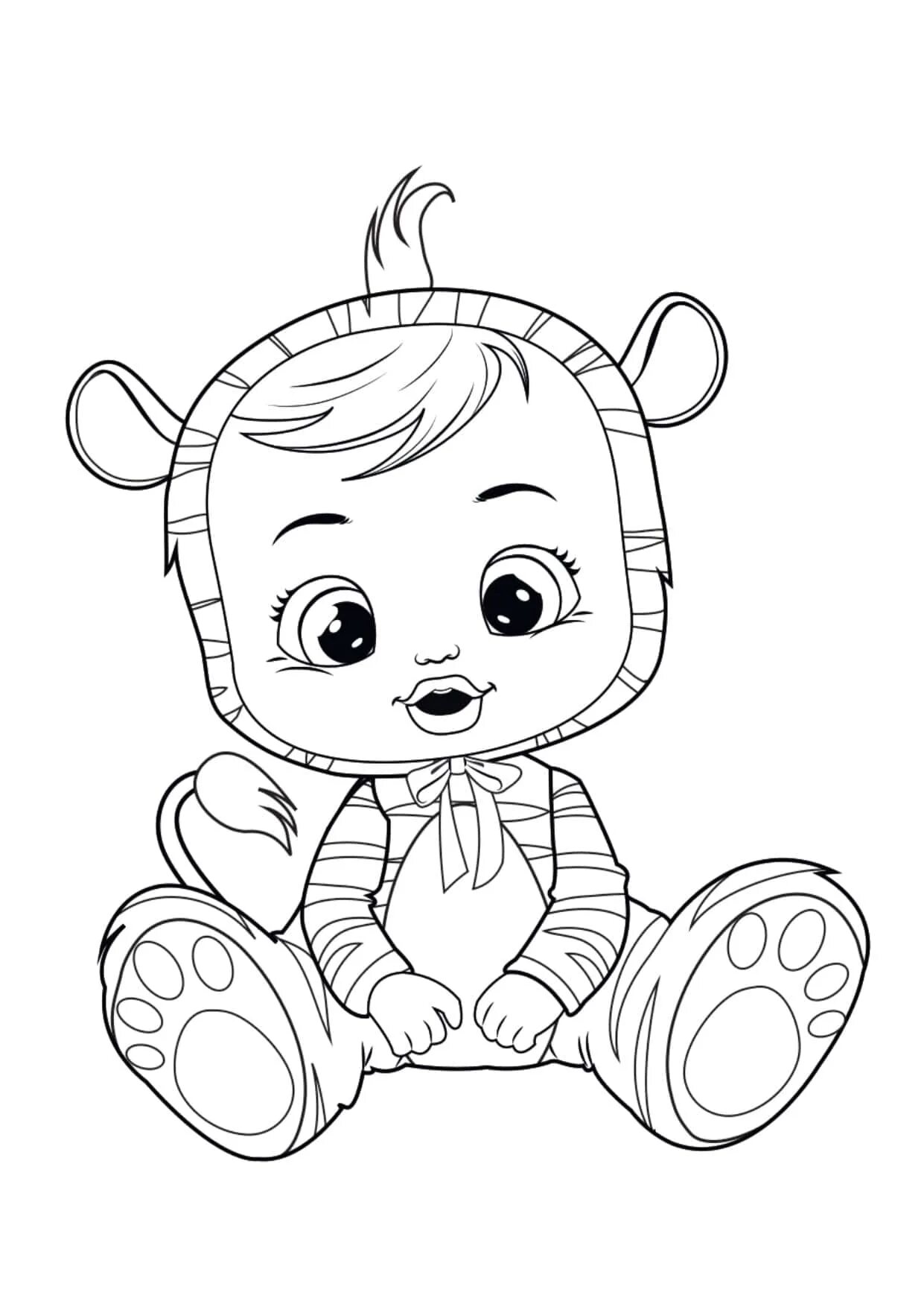 Elegant baby's edge coloring book for kids