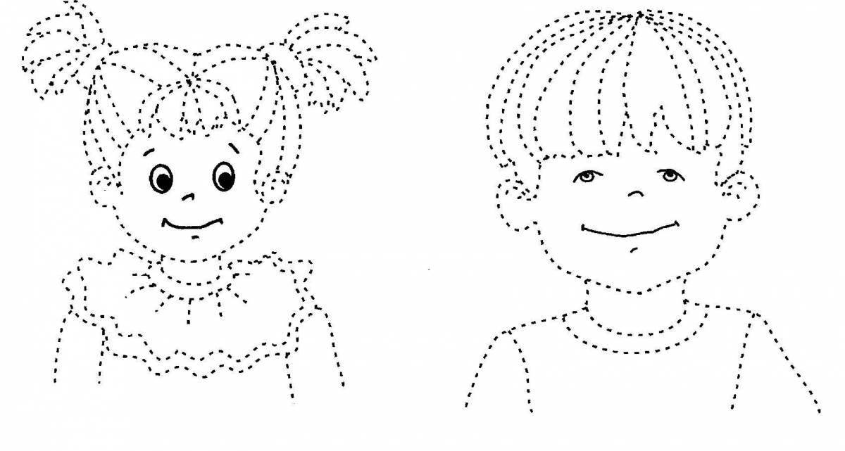 Exciting coloring pages with people for preschoolers