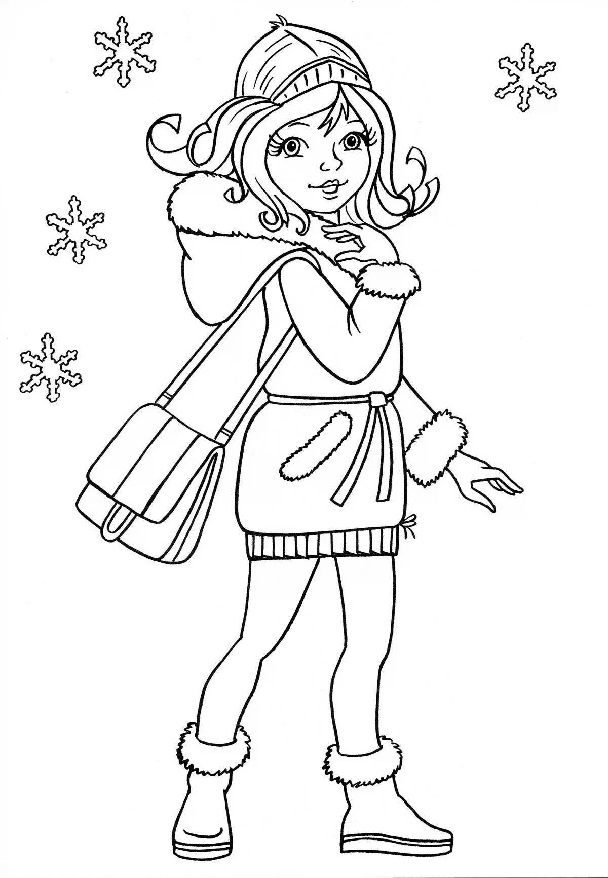 Amazing Christmas coloring pages for 10 year old girls