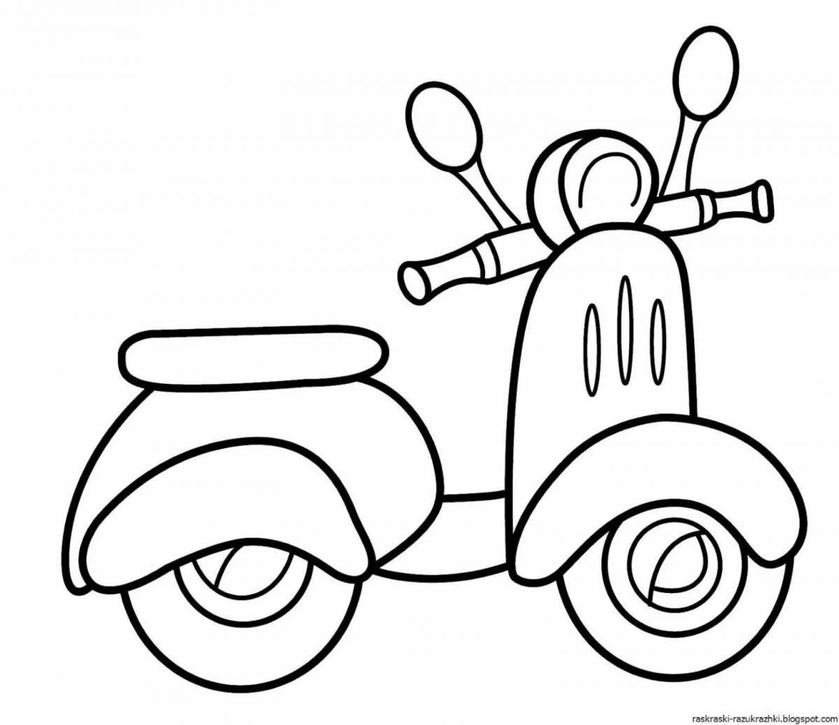 Tempting transport coloring book for toddlers