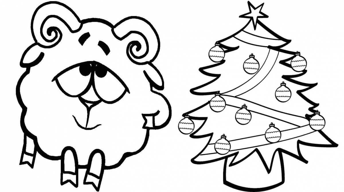 A fun Christmas coloring book for 2 year olds