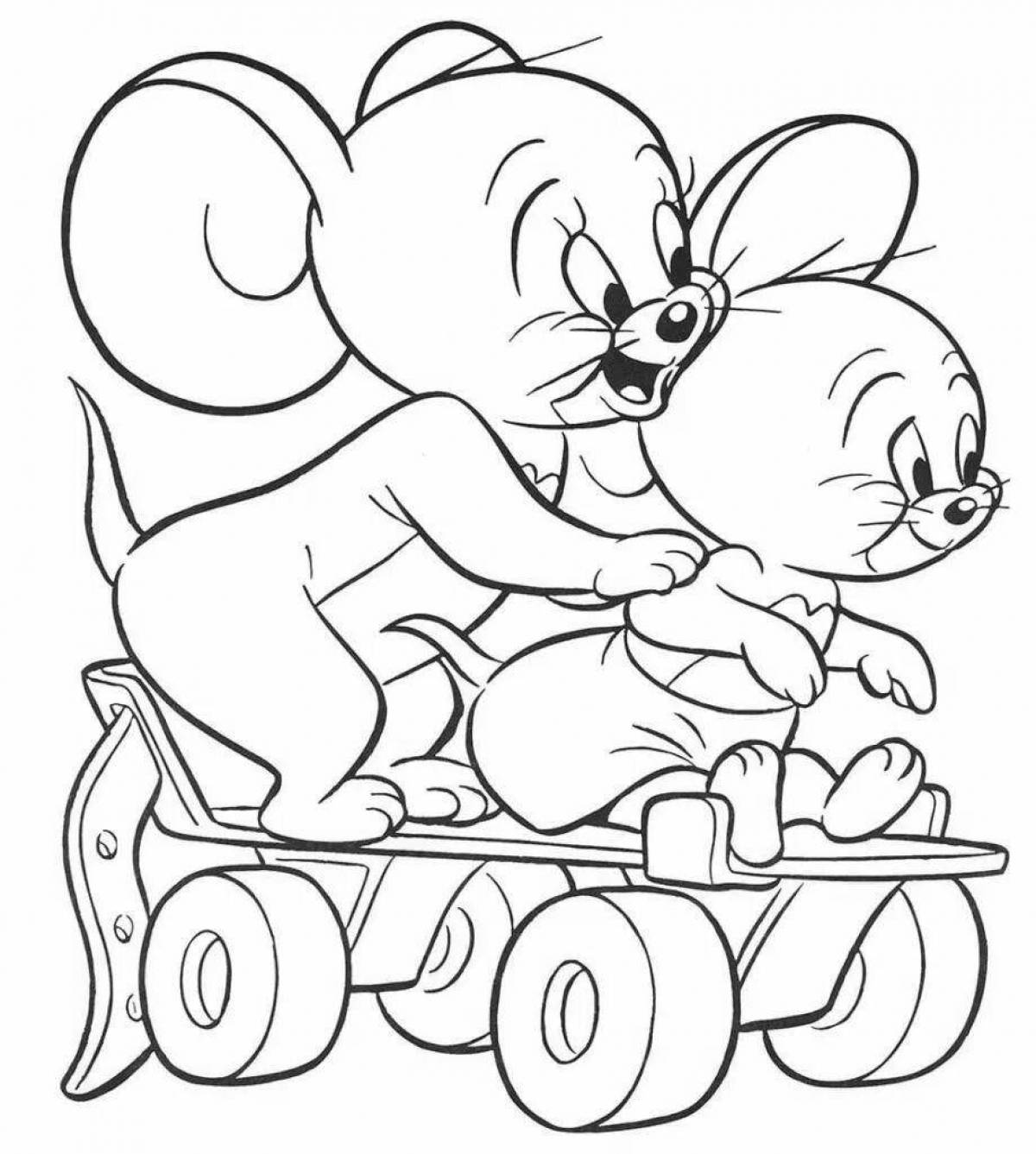 Color-lush coloring page for children 4-5 boys