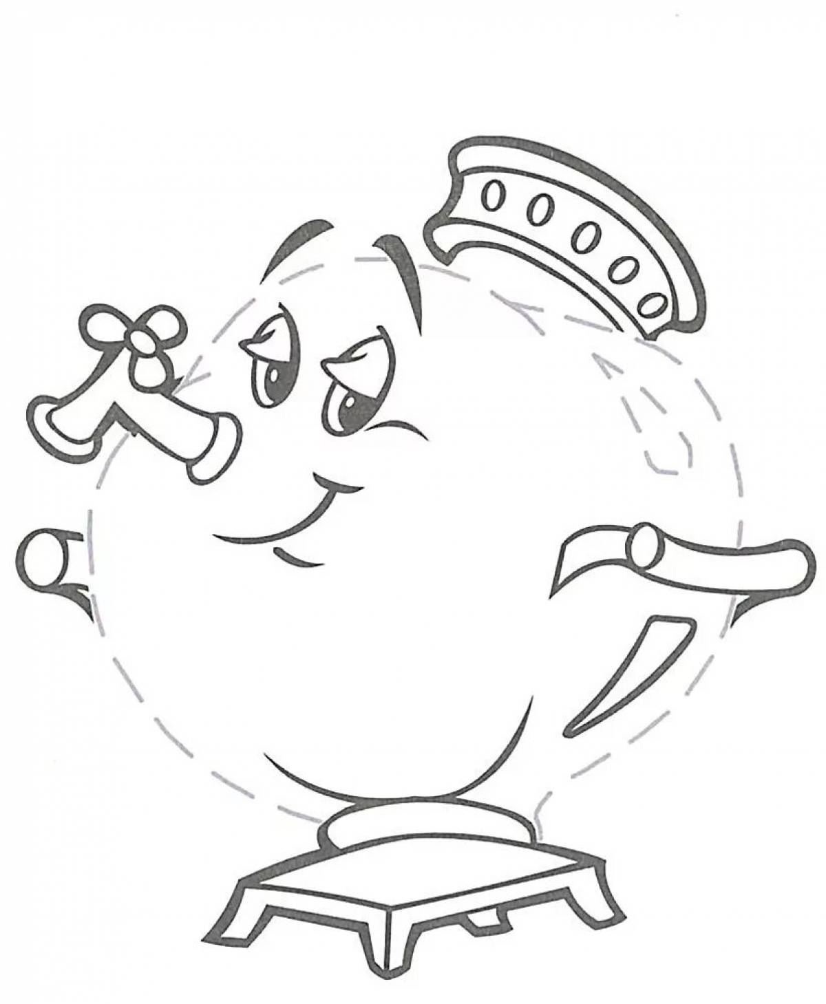 A wonderful samovar coloring book for children 5-6 years old