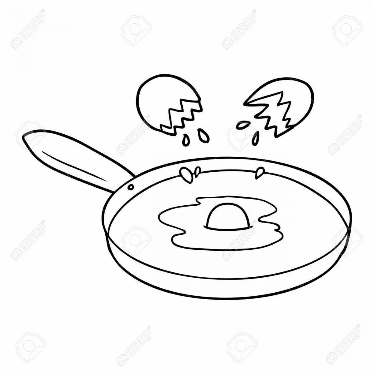 Funny coloring pan for children 3-4 years old