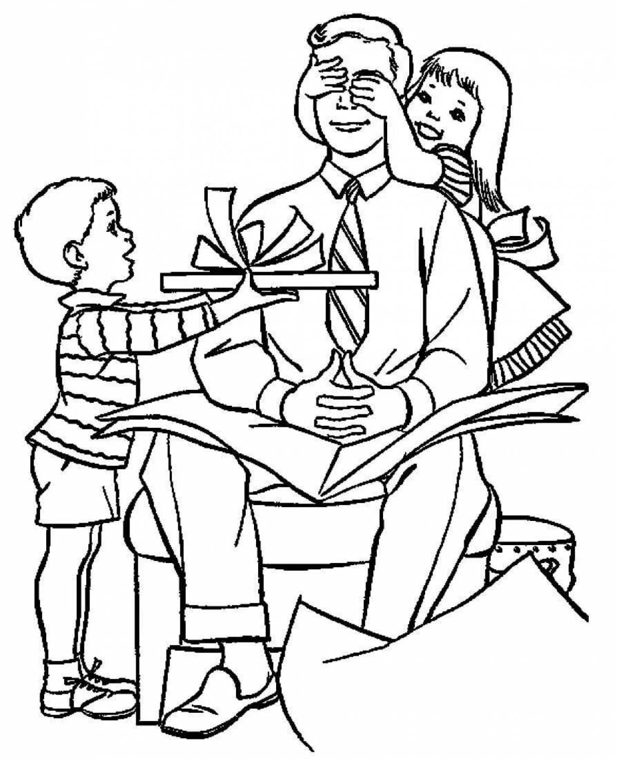 Coloring pages happy birthday, dad, coloring pages for kids