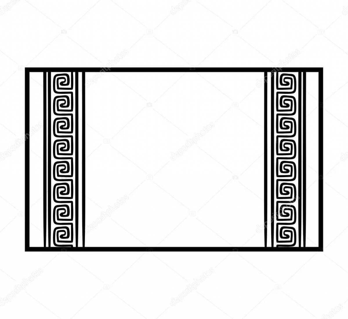 Coloring book with shimmering towel color for children 3-4 years old