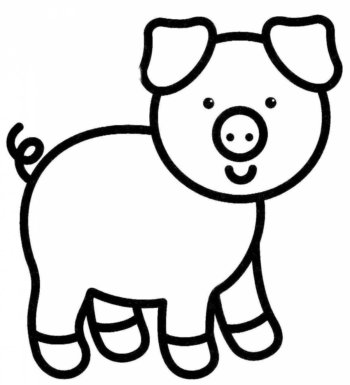 Coloring page template for 2 year olds