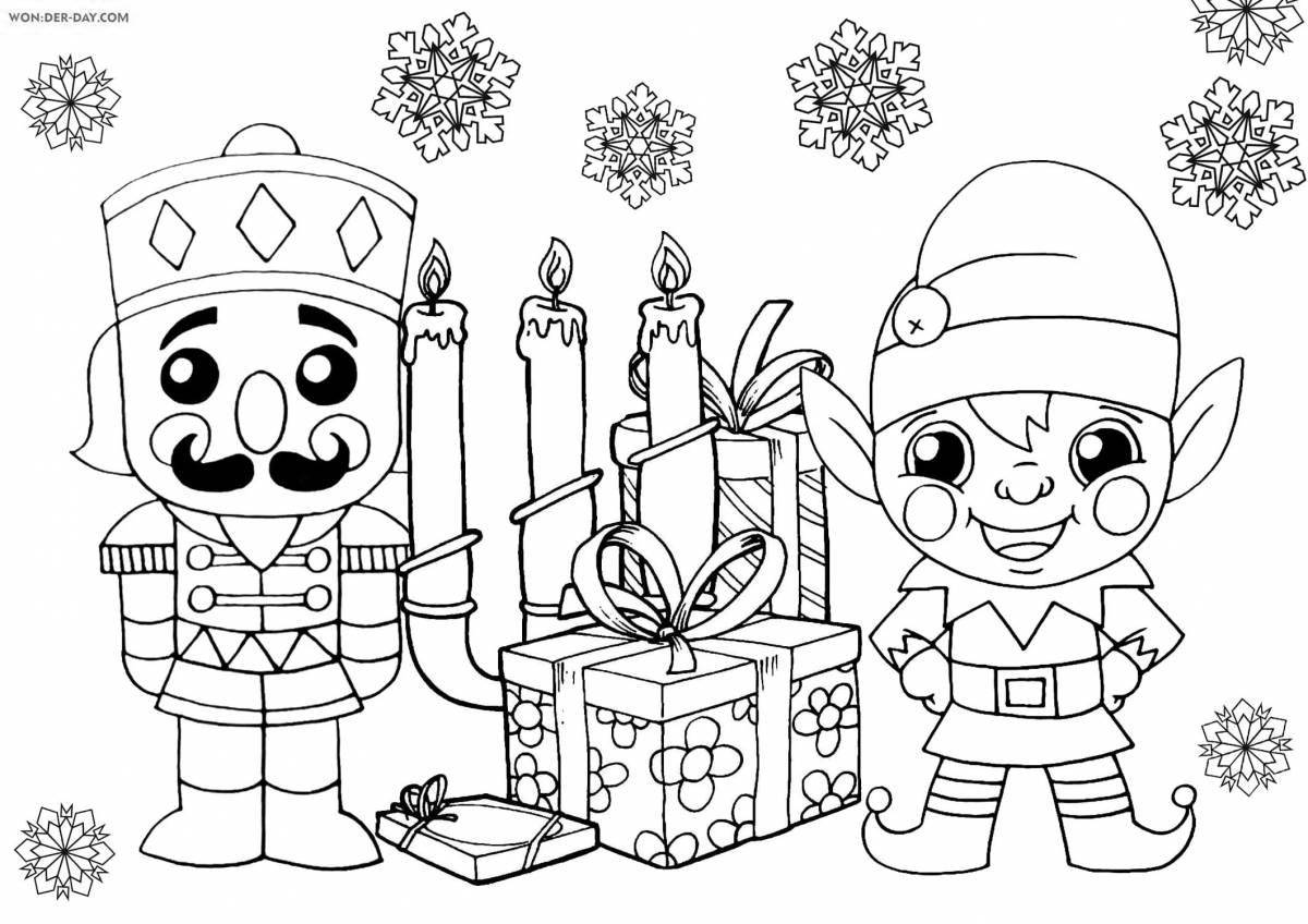 Gorgeous nutcracker and mouse king coloring book