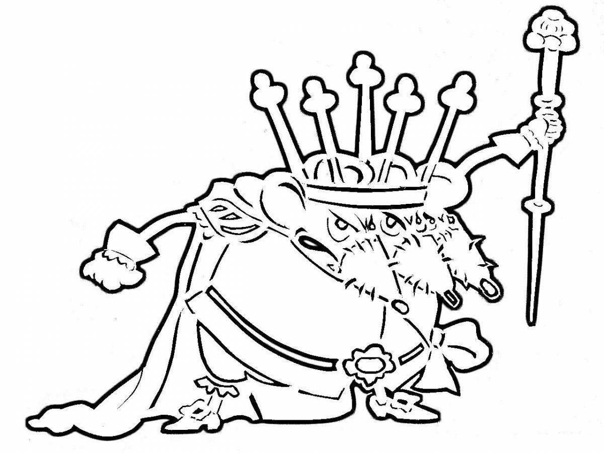 Изысканный щелкунчик и мышиный король раскраска