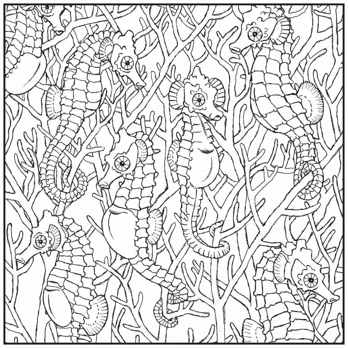 Relaxing coloring by numbers for adults en antistress