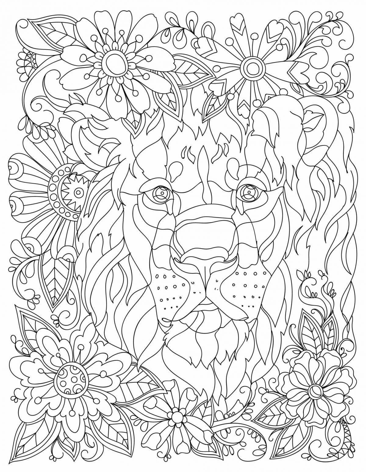 Serene coloring by number for adults en antistress