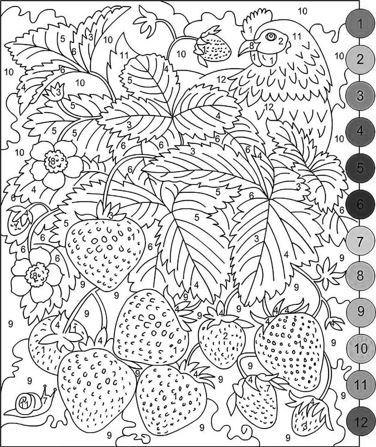 Amazing coloring by numbers for adults en antistress