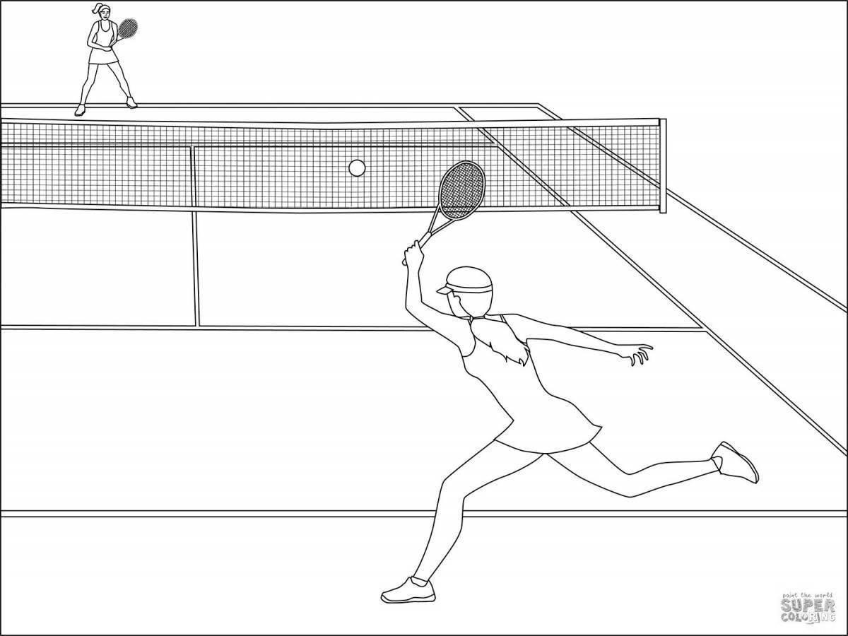 Большой теннис как нарисовать