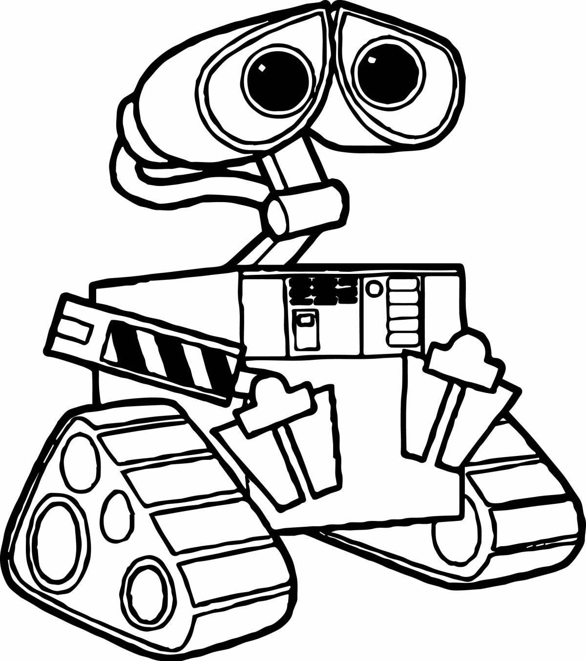 Animated coloring robots for boys 5-6 years old